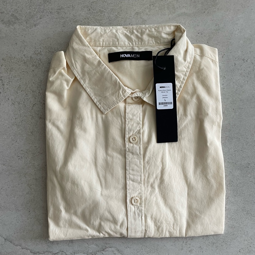 Fashion nova men Short sleeve woven top